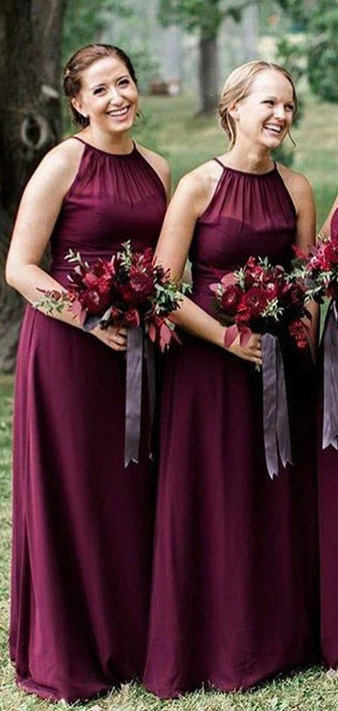 wine bridesmaid dresses